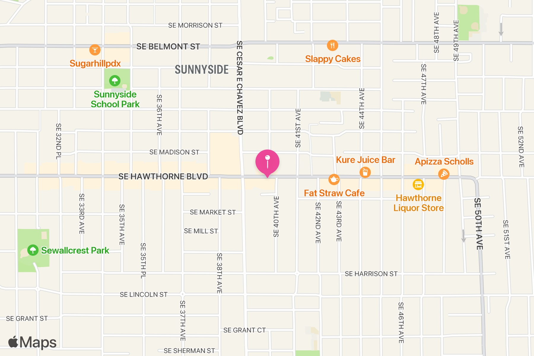 A map showing the location of Short Round.