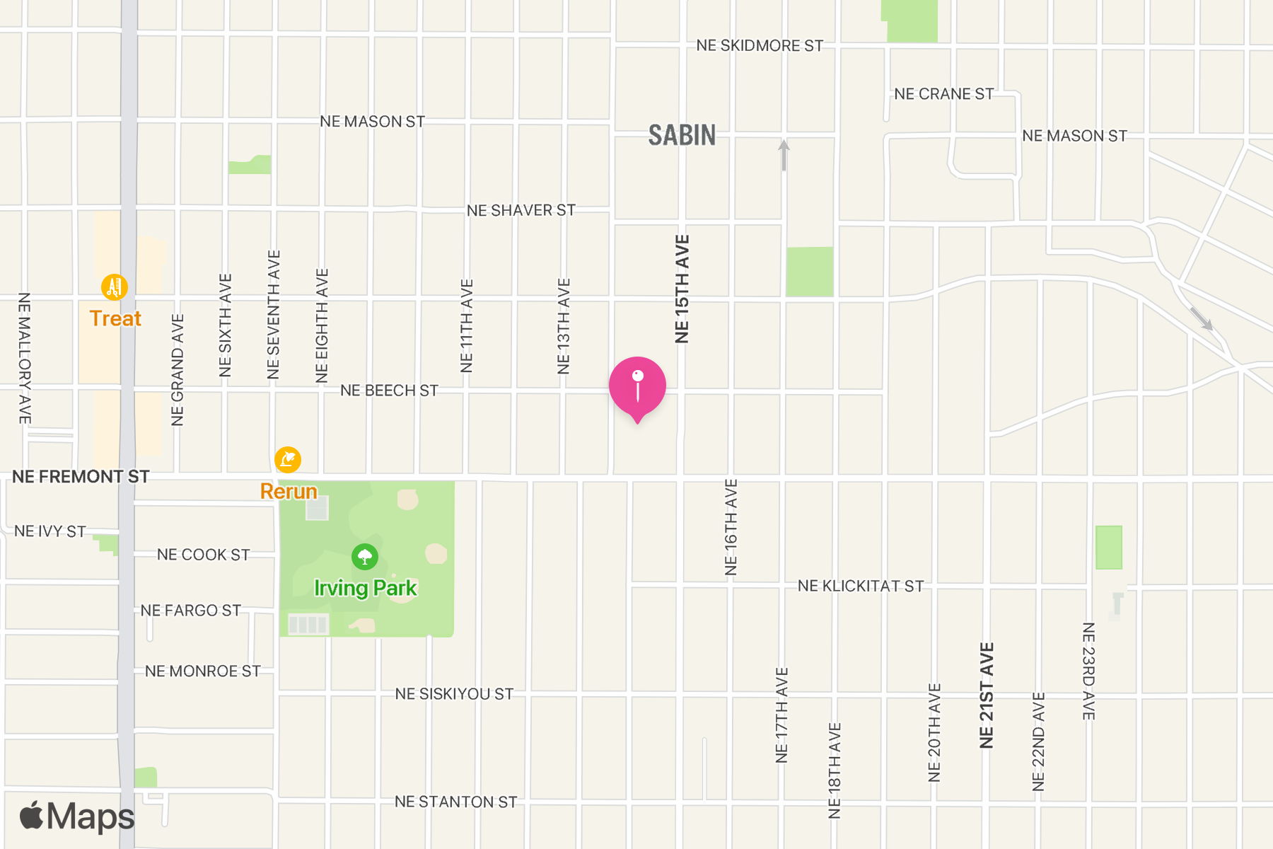 A map showing the location of Whole Foods Market.
