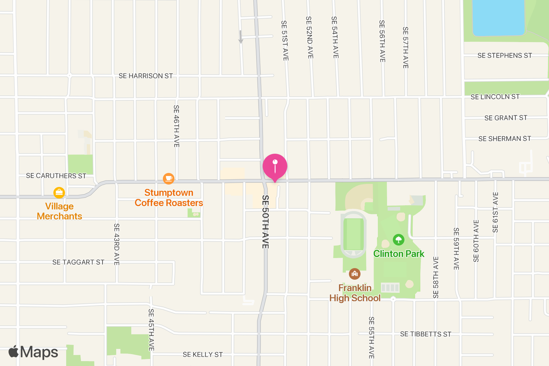 A map showing the location of Mi Mero Mole.
