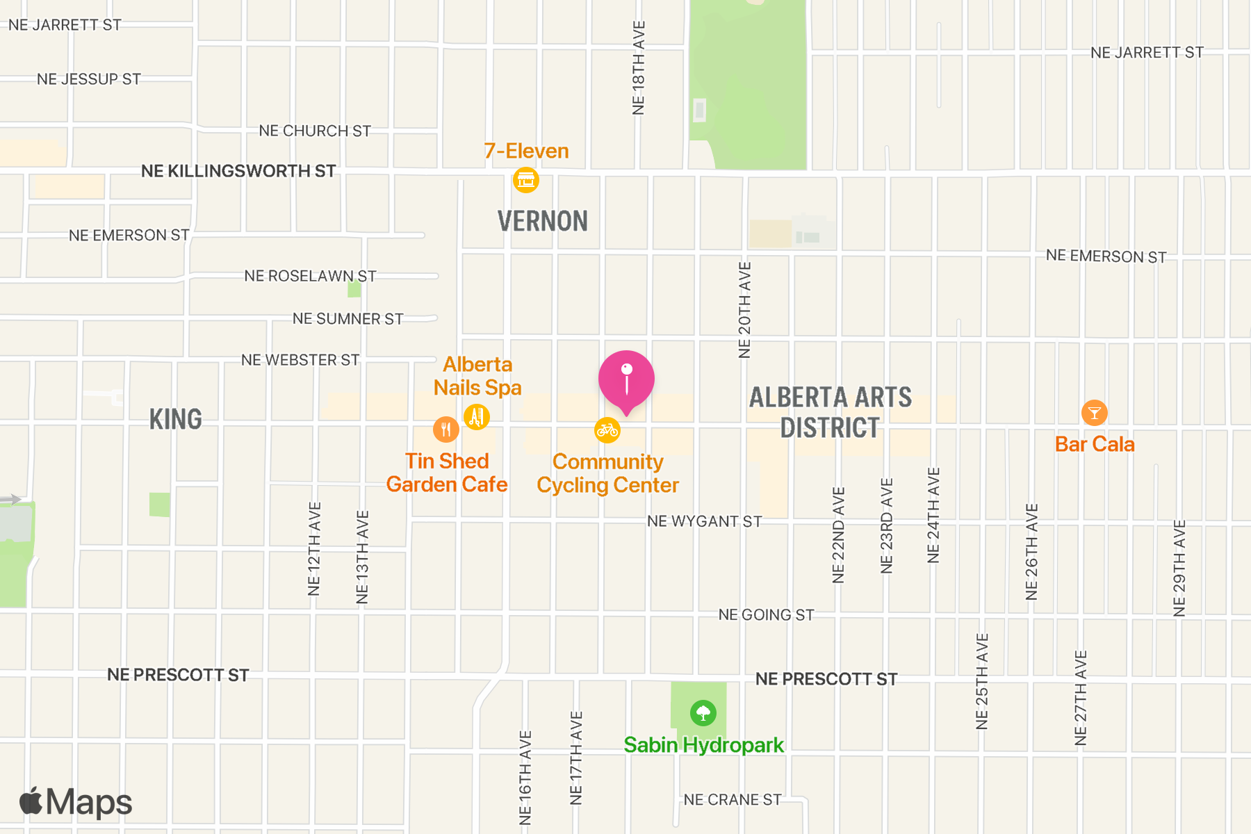 A map showing the location of Barista.
